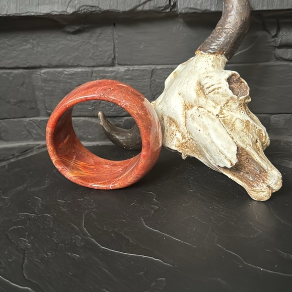 Burnt orange acrylicc bracelet from Dinosaur Design - Picture 2 of 3